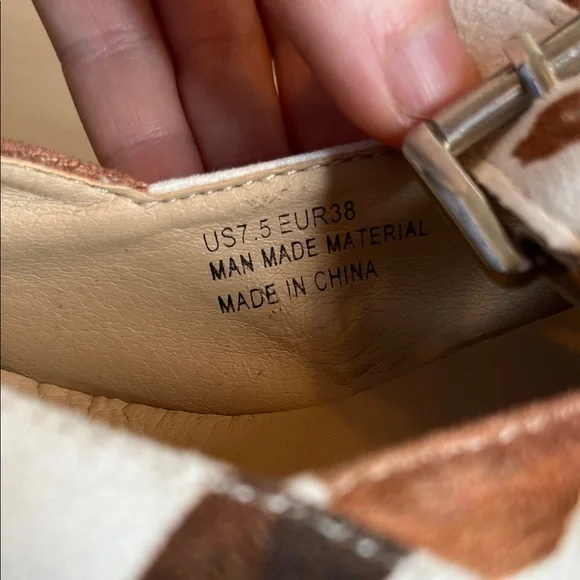 Arider Girl Eleven Cow Print Ankle Boot 7.5 - Picture 5 of 8